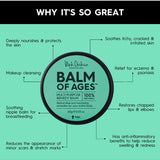 Calming moisturiser soothes sunburned skin: Provides comfort, hydration – Black Chicken Remedies Balm of Ages Multi-Purpose Remedy Balm 60g