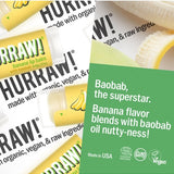 Product and flavour details for Hurraw! Organic Lip Balm - Banana with Baobab 4.8g
