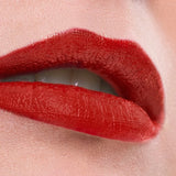 Close-up lips wearing Benecos MAT Lipstick