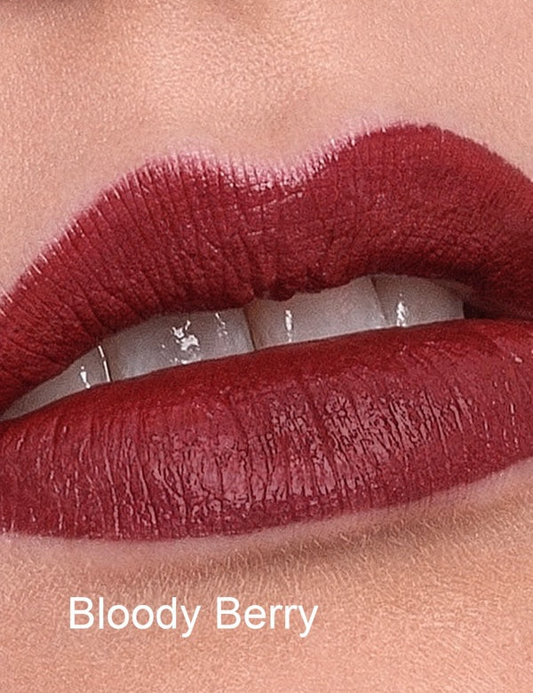 Benecos Natural Matte Liquid Lipstick – shade Bloody Berry, SKU 95356