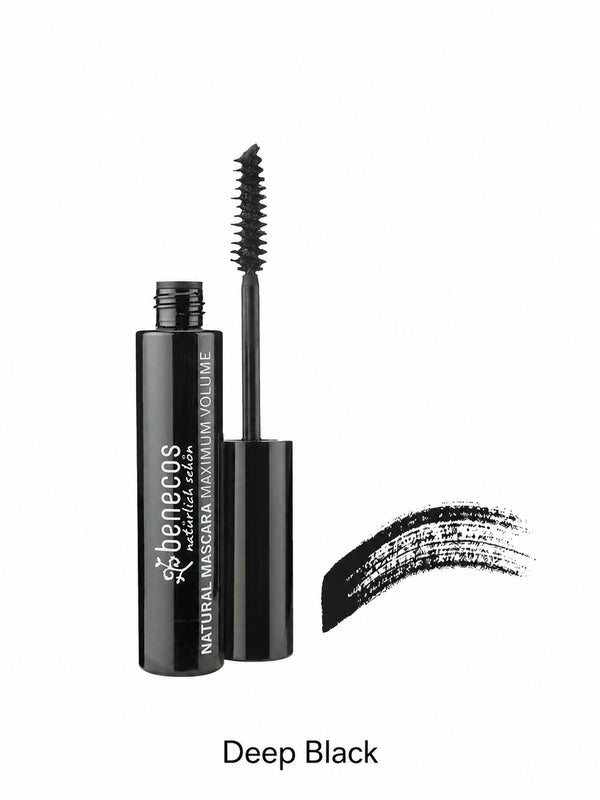 Benecos Maximum Volume Mascara – shade Deep Black, SKU 90108