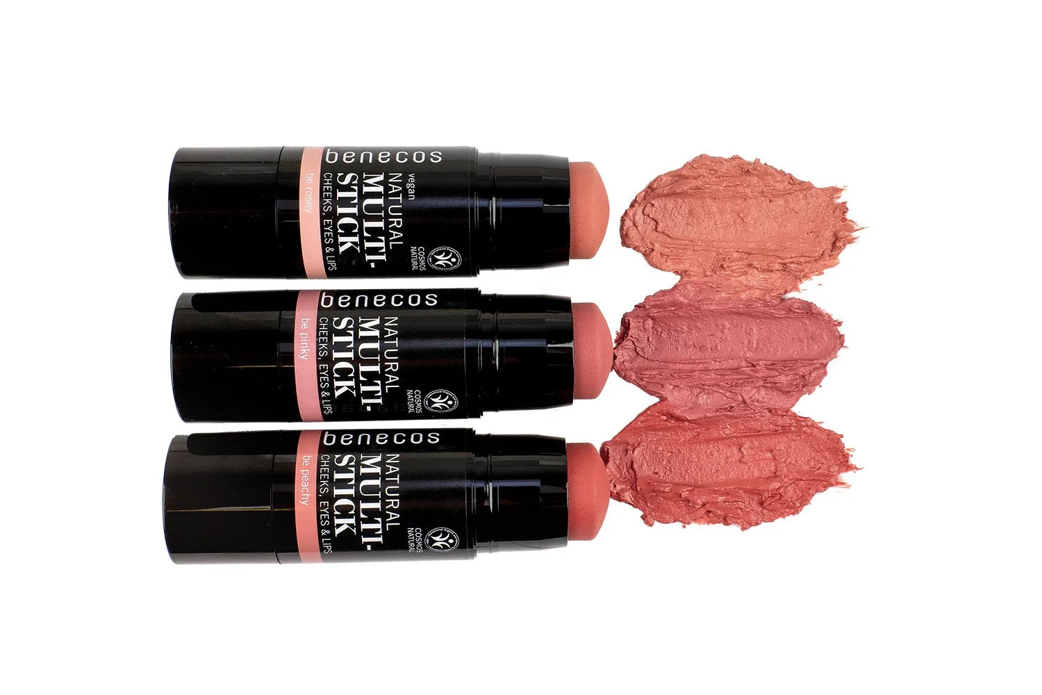 Benecos Multi Stick shades shown together