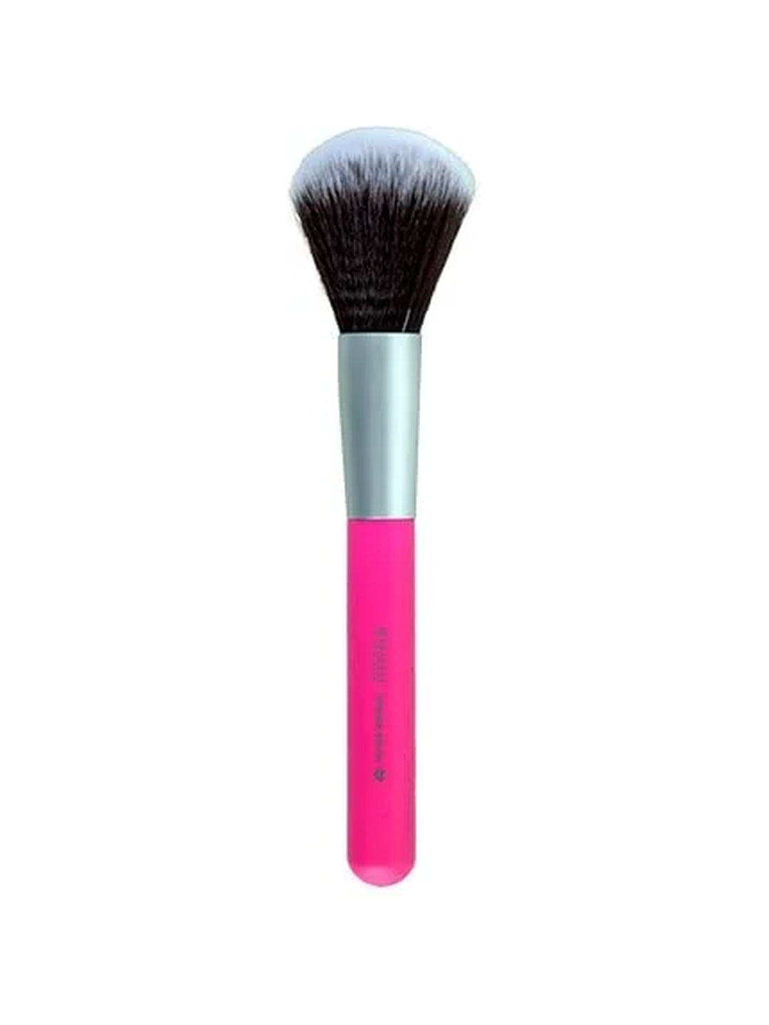 Benecos Powder Brush with pink handle and synthetic bristles
