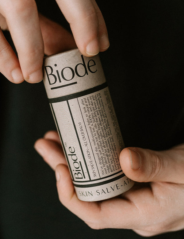 Biode Salve-ation Multi-purpose Balm held in hands