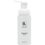 Biologi Bc Refresh Cleanser 150ml in a white bottle with an extended foaming pump and black Bc label, shown upright on a plain white background.