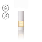 Biologi Bf Restore Face & Body Serum 20ml in its compact white-capped bottle, shown with a reflection and dermatologically tested and clinically proven icons.