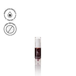 Biologi Bm Regenerate Anti-Ageing Serum 5ml mini in a clear travel pump bottle with dark serum and a plum label, shown with testing icons on white.