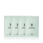 Biologi Hydra Balance Bio Cellulose Sheet Mask four-pack, displayed as four overlapping pale green sachets with black branding on white.