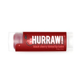Overhead view of Hurraw! Organic Lip Balm - Black Cherry 4.8g
