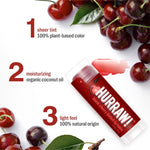 Ingredients and product information for Hurraw! Organic Lip Balm - Black Cherry 4.8g