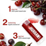 Ingredients and product information for Hurraw! Organic Lip Balm - Black Cherry 4.8g
