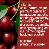 Product standards and certifications for Hurraw! Organic Lip Balm - Black Cherry 4.8g