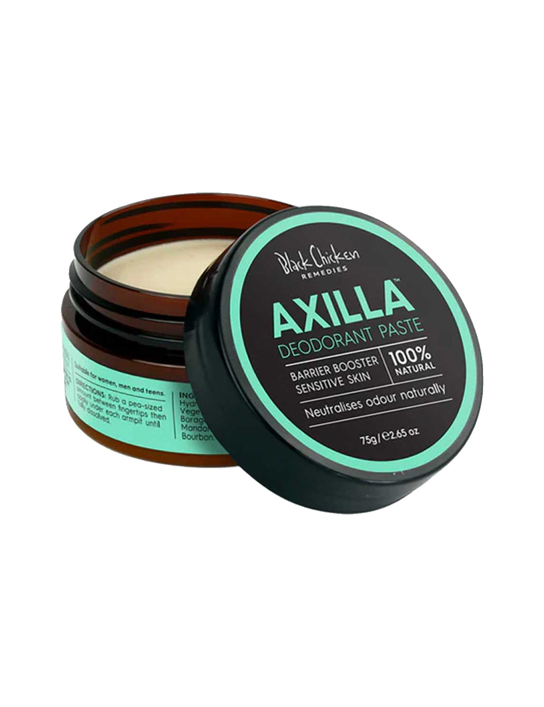 Black Chicken Remedies Axilla Natural Deodorant Paste Barrier Booster 75g