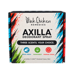 Black Chicken Remedies Axilla First Deodorant Trio Gift Pack — front pack shot on white