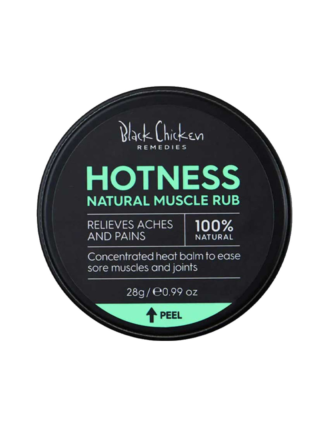 Black Chicken Remedies Hotness Natural Muscle Rub 28g