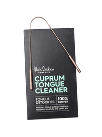 Cuprum tongue cleaner from Black Chicken Remedies brand with packaging on a white background