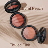 INIKA Organic Mineral Baked Blush Duo - Burnt Peach