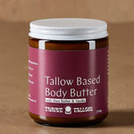 Tallow Based Body Butter jar in warm natural light – Thrive Tallow Tallow Based Body Butter 270ml
