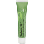 A tube of Botani Phytoseptic Natural Antifungal Skin Cream, featuring a green and white design with leaf graphics, on a plain white background.
