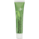 A tube of Botani Phytoseptic Natural Antifungal Skin Cream, featuring a green and white design with leaf graphics, on a plain white background.