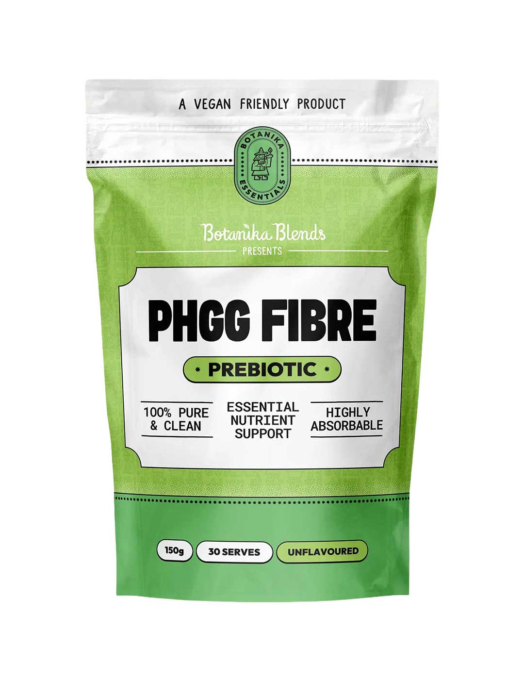 Botanika Blends PHGG Fibre 150g, natural supplement