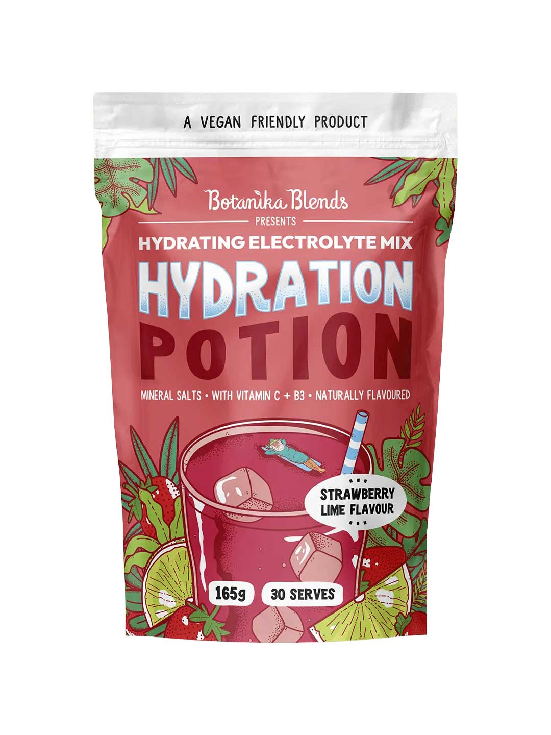 Botanika Blends Hydration Strawberry Lime 165g, natural supplement