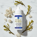 Cellfood Original Concentrate flat lay with sea minerals and seaweed