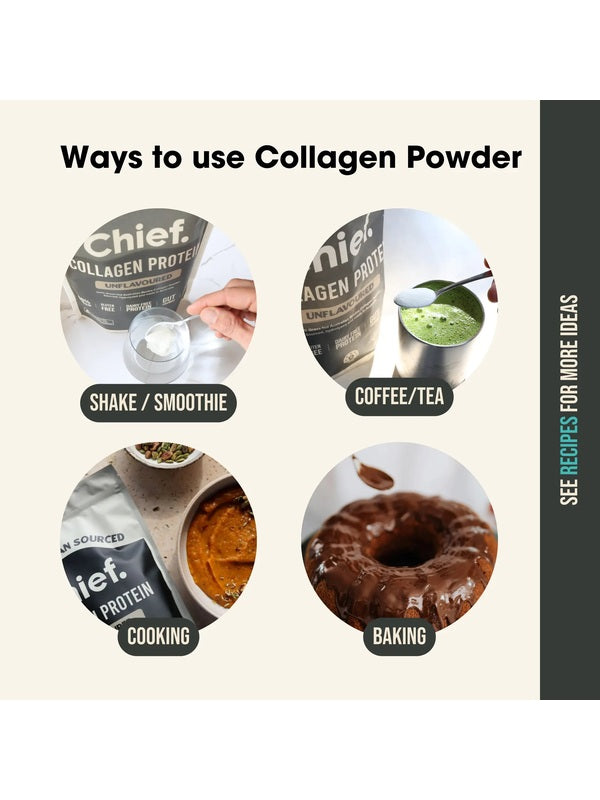 Ways to use CHIEF Unflavoured Collagen Protein