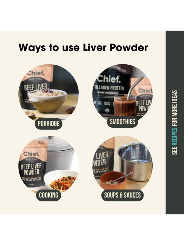 Ways to use CHIEF Organic Beef Liver Powder
