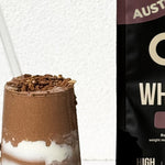 Chief Smooth Chocolate Whey Protein with chocolate drink