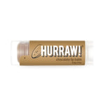 Overhead view of Hurraw! Organic Lip Balm - Chocolate 4.8g