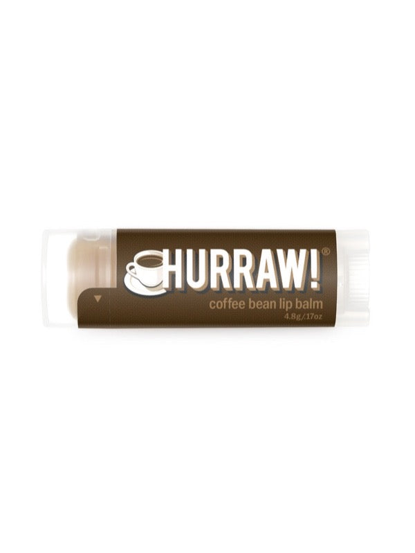 Overhead view of Hurraw! Organic Lip Balm - Coffee 4.8g
