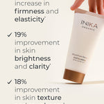 Clinical results infographic for INIKA Organic Phytofuse Renew Exfoliator