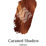 Desert Shadow Organic Hair Colour – official Auburn hair-colour result swatch, shade Caramel Shadow, SKU Cara-100