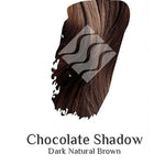 Desert Shadow Organic Hair Colour – official Dark Natural Brown hair-colour result swatch, shade Chocolate Shadow, SKU Choc-100