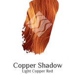 Desert Shadow Organic Hair Colour – official Light Copper Red hair-colour result swatch, shade Copper Shadow, SKU Copp-100