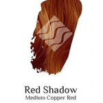 Desert Shadow Organic Hair Colour – official Medium Copper Red hair-colour result swatch, shade Red Shadow, SKU Red-100
