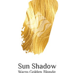 Desert Shadow Organic Hair Colour – official Warm Golden Blonde hair-colour result swatch, shade Sun Shadow, SKU Sun-100