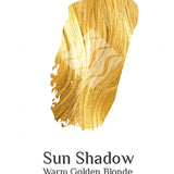 Desert Shadow Organic Hair Colour – official Warm Golden Blonde hair-colour result swatch, shade Sun Shadow, SKU Sun-100