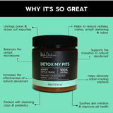 Discover the benefits of our Detox My Pits Mask – Black Chicken Remedies Detox My Pits Armpit Detox Mask 60g
