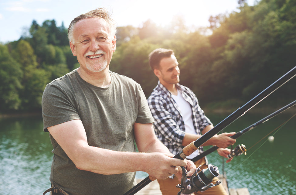 Relaxed outdoor lifestyle image from the official doTERRA Lavender Touch product page