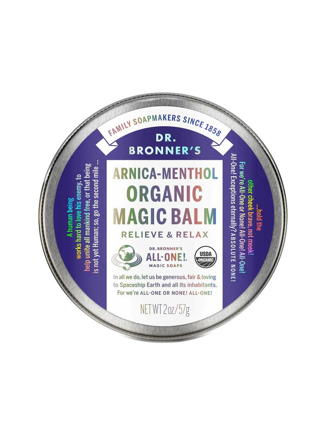 Dr. Bronner's Arnica-Menthol Organic Magic Balm 57g