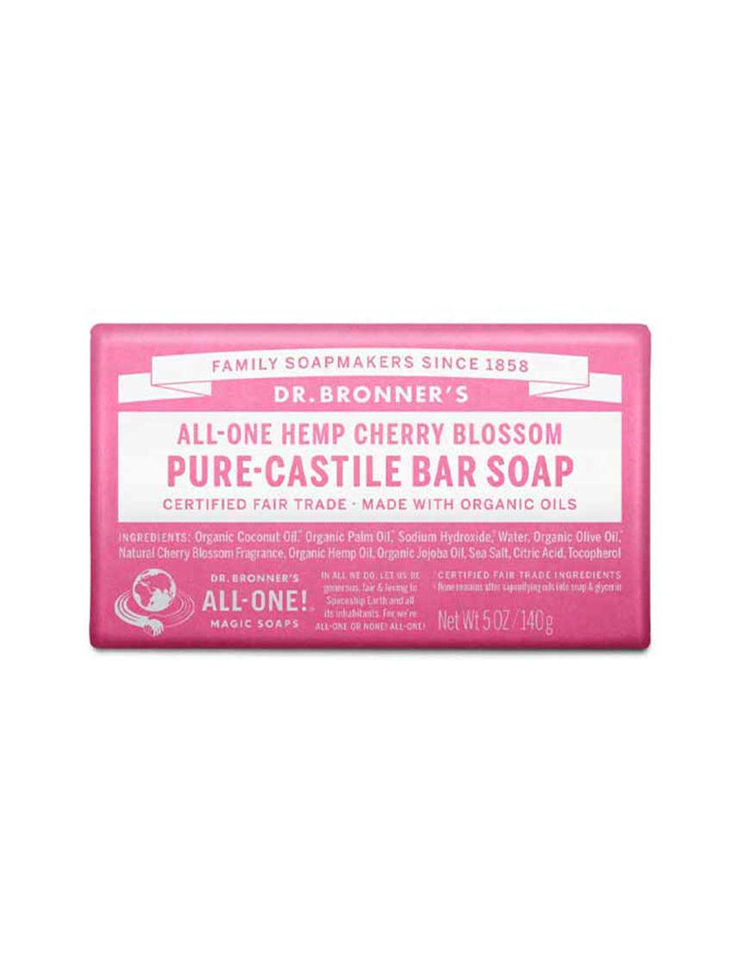 Dr. Bronner's Pure-Castile Bar Soap Cherry Blossom 140g