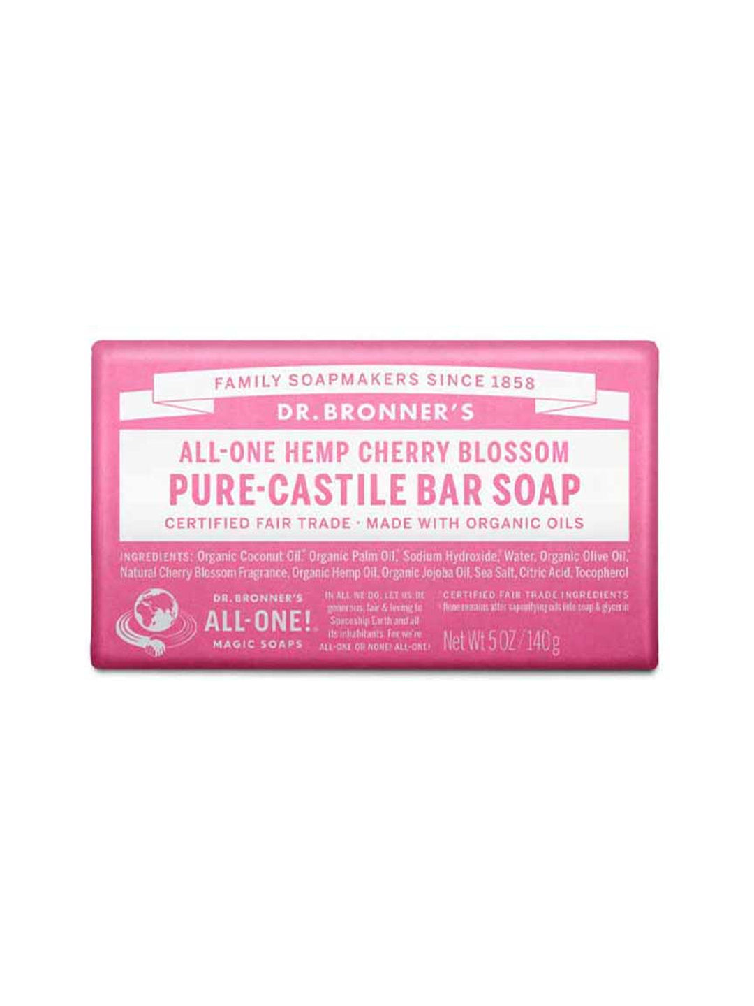 Dr. Bronner's Pure-Castile Bar Soap Cherry Blossom 140g