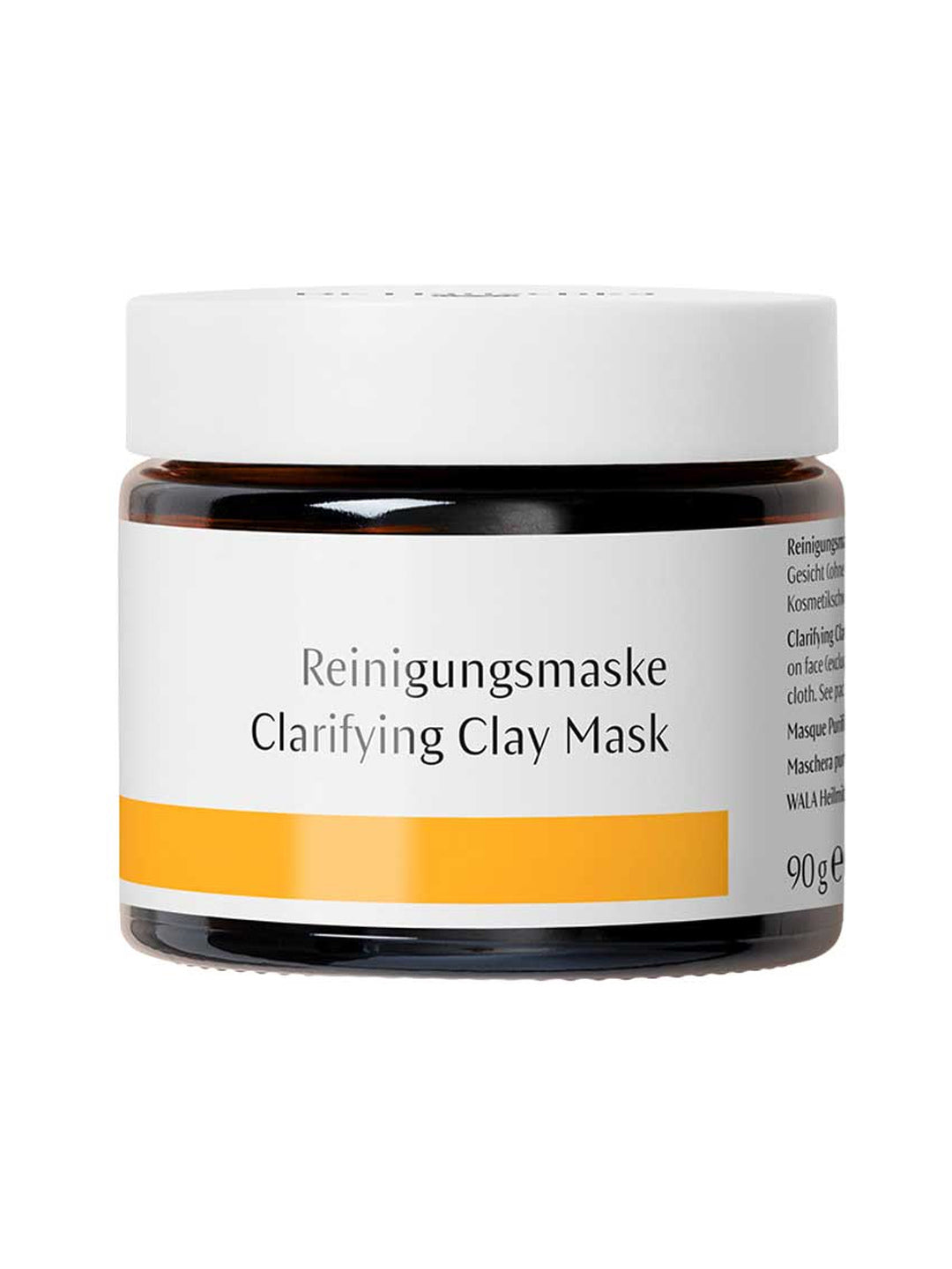 Dr Hauschka Clarifying Clay Mask 90g closed jar on a white background