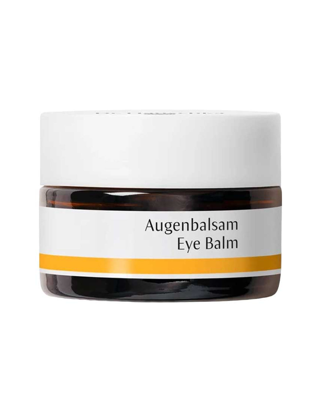 Dr Hauschka Eye Balm 10ml closed jar on a white background