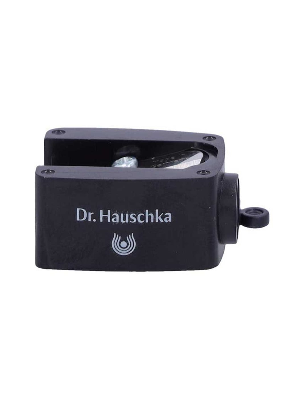 Dr Hauschka cosmetic pencil sharpener on a white background