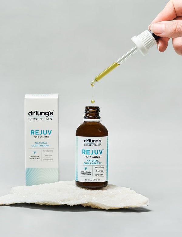 Dr Tung's REJUV for Gums dropper lifestyle