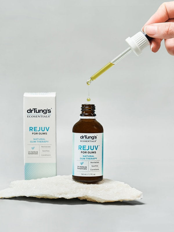 Dr Tung's REJUV for Gums dropper lifestyle