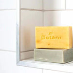 Botani Eco Clear Body Bar 125g — body bar on bathroom shelf